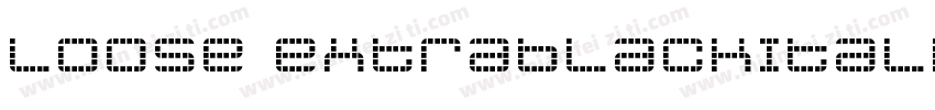 Loose ExtraBlackItalic字体转换